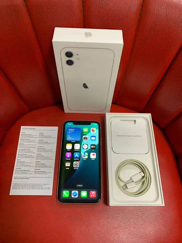 iPhone 11 64gb White Ex iBox PA/A Fullset Original