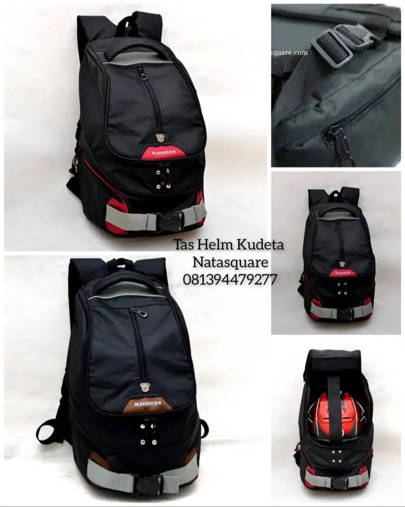 New-Tas Backpack- Tas Ransel Laptop -Tas Helm -Kudeta 14' KDT-1185 Hel