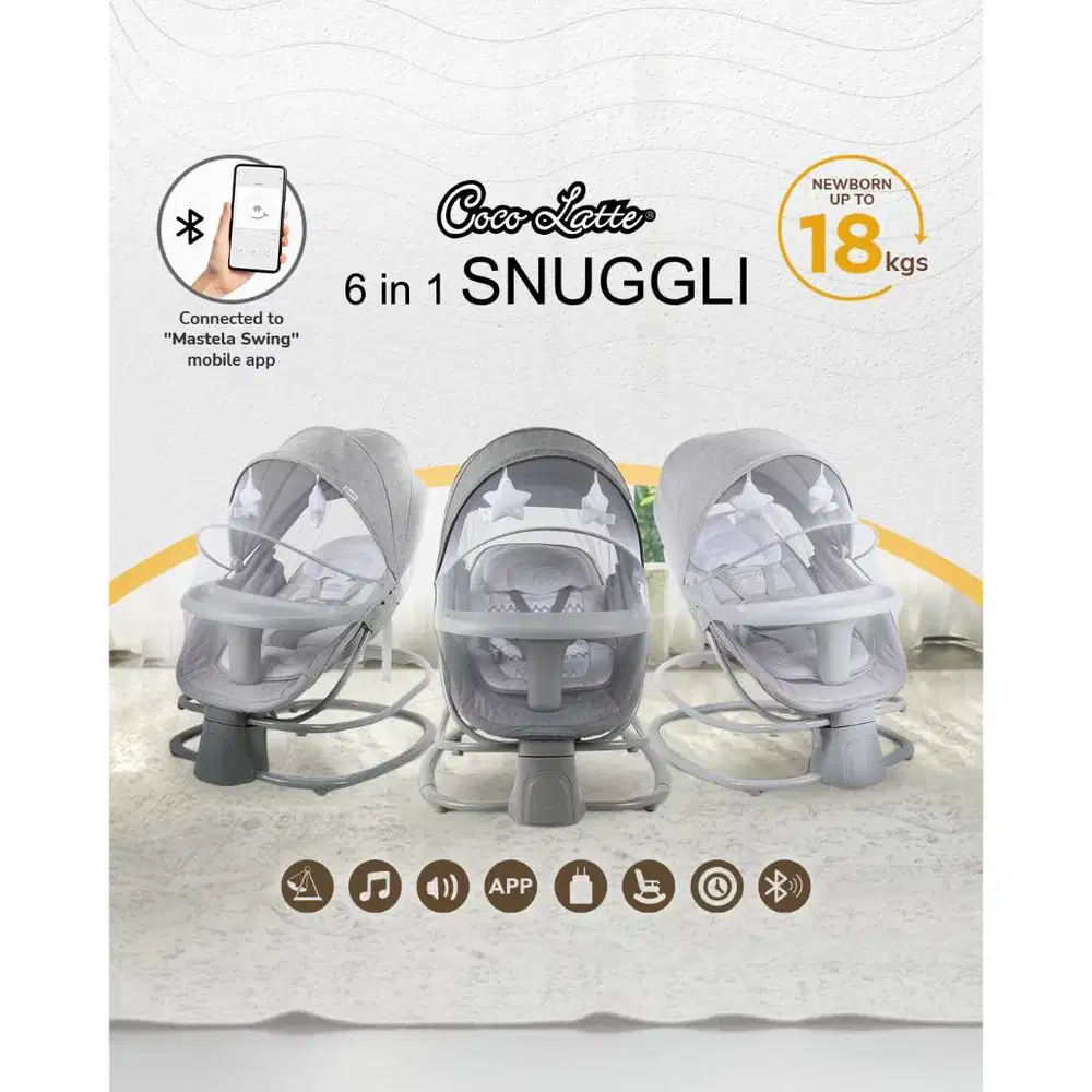 SNUGGLI Bouncer Cocolatte Weeler Snuggli Elektrik Swing