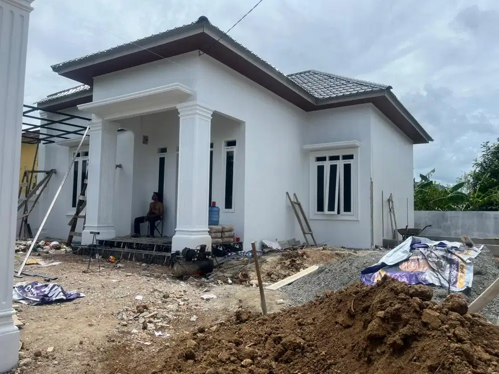 Rmh minimalis type 80 pinggir jln aspal lebar 8.M.gp lambung meuraxa