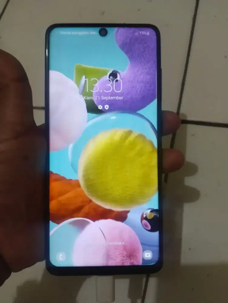 Samsung A51  6/128  minus fingerprint off udh ganti LCD aman normal