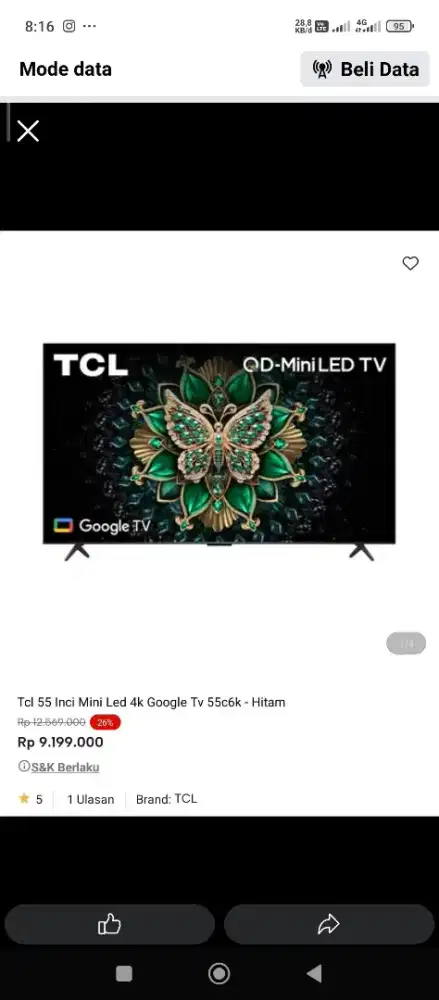 TV TCL bisa cicilan tanpa DP