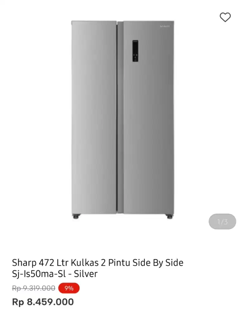 KULKAS SBS SHARP 472 LITER
