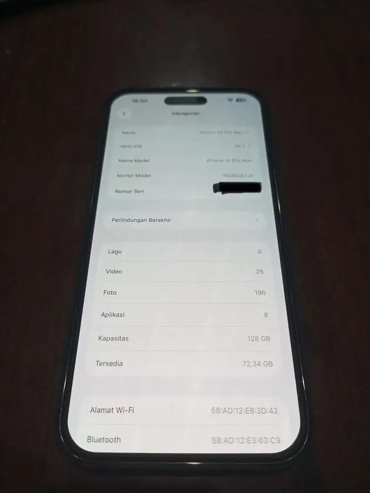 Iphone 14 Pro Max 128 Inter Simlock Wifi Only Fullset