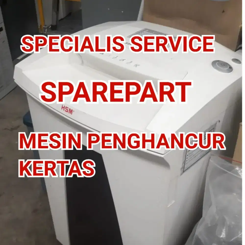 Mesin Penghancur Kertas Sparepart Tersedia