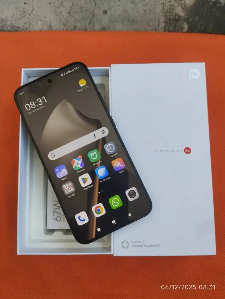 Xiaomi 15T 12/512 Fullset ori segel mulus no minus istimewa