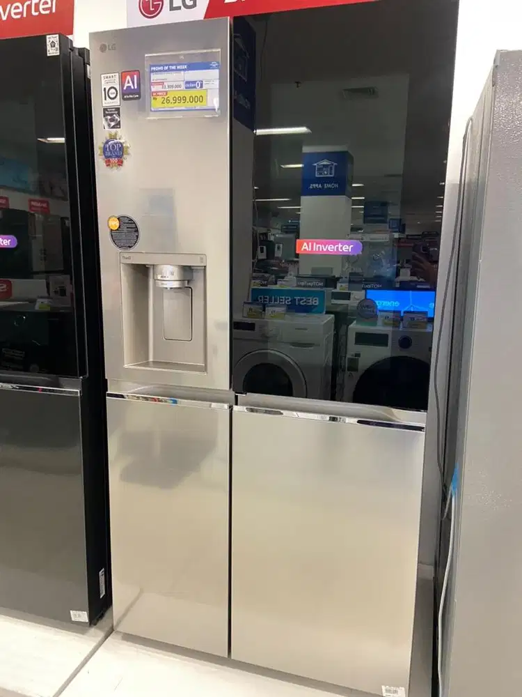 LG SBS KULKAS KETOK SILVER