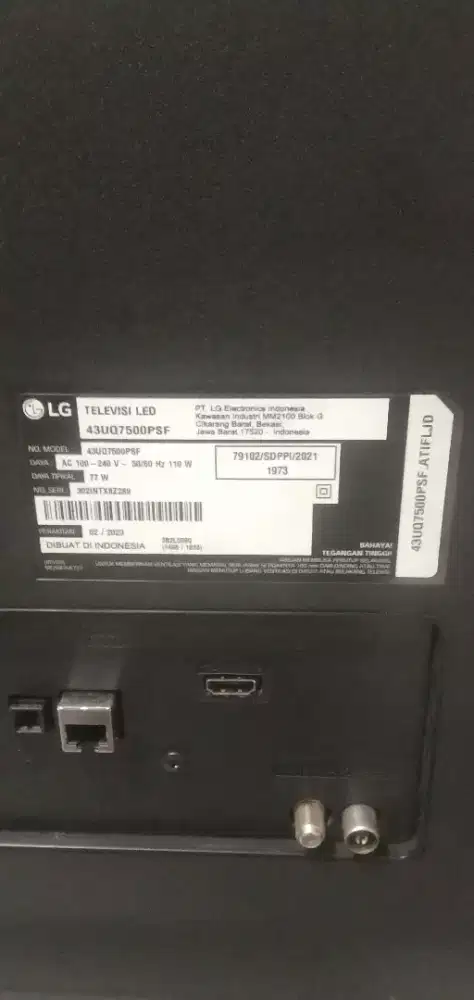 Tv LG 43in smart digital