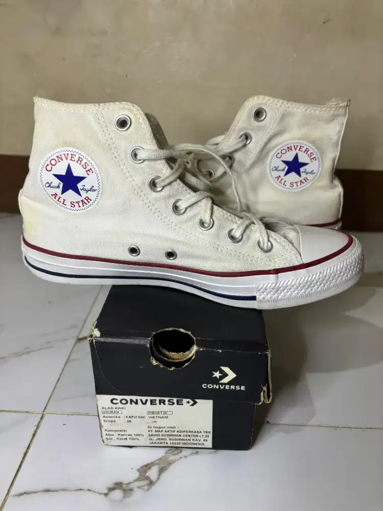 Converse CT high optical white size 38