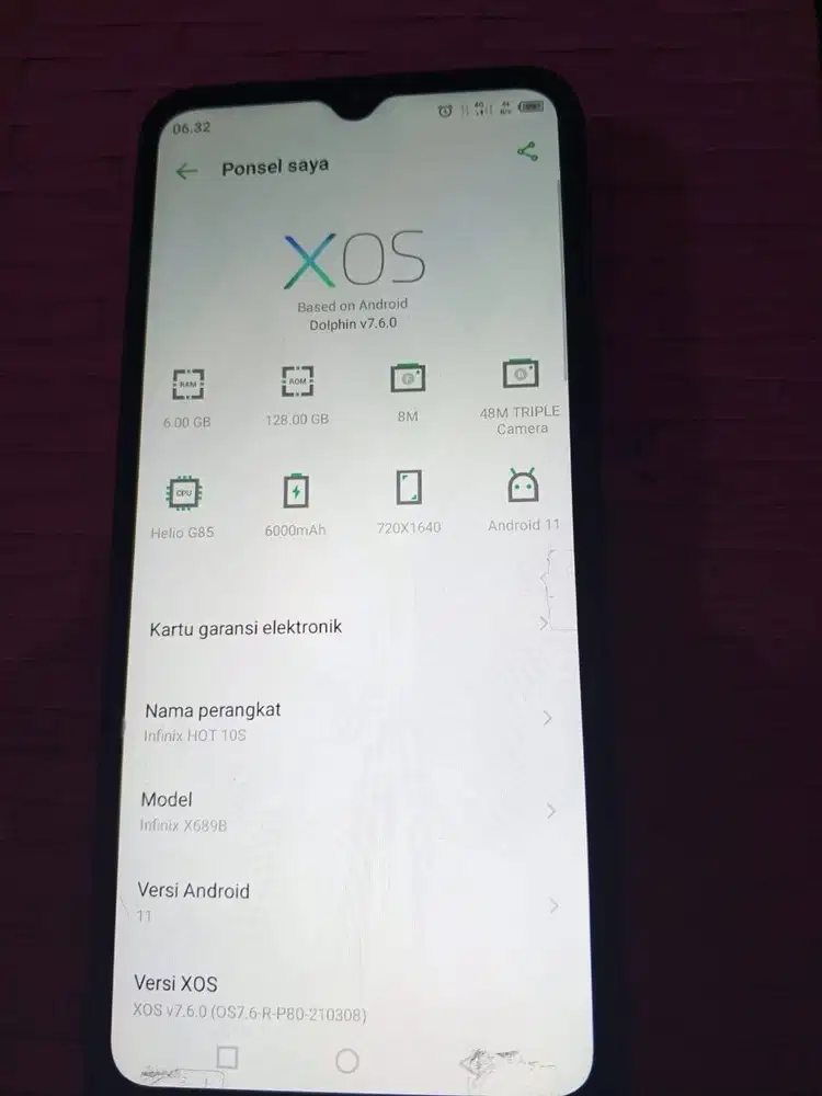 Infinix hot 10s 6/128gb