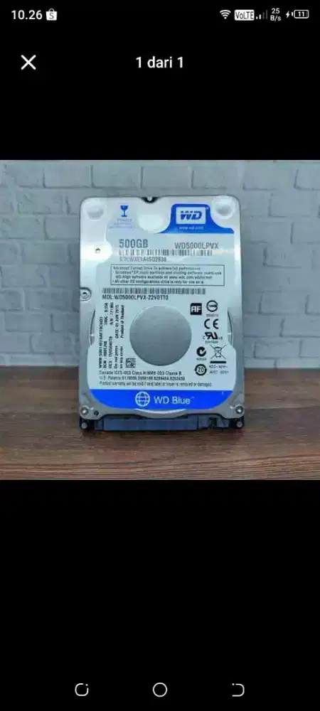 Hardisk 500gb Laptop
