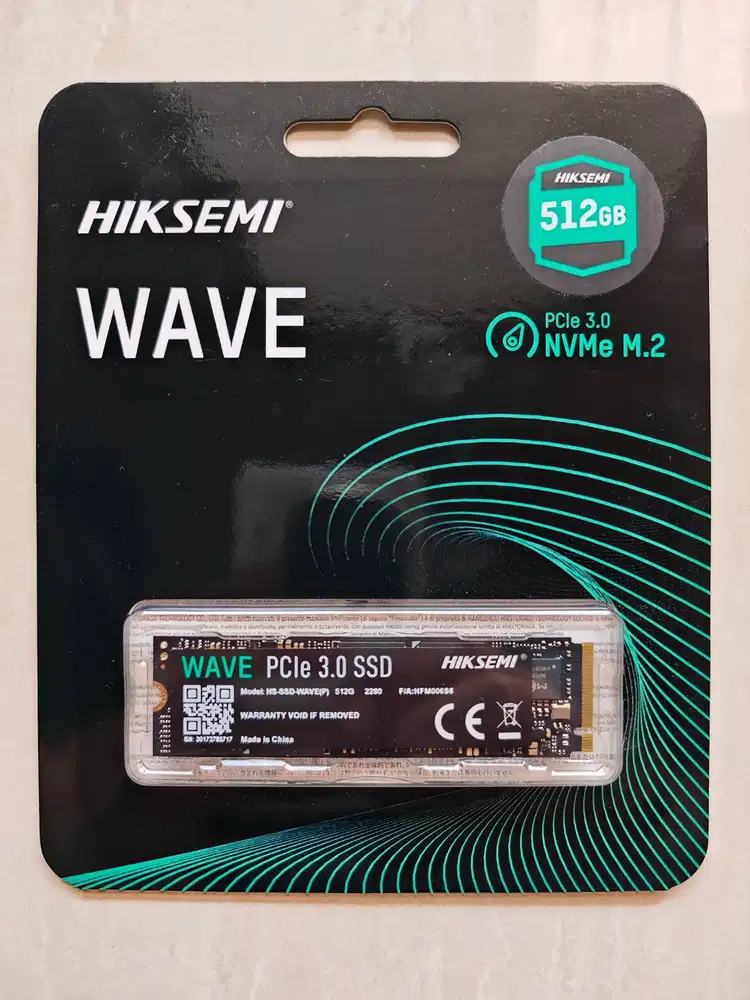HIKSEMI WAVE (P) 512GB NVMe M.2 2280 PCIe, Kondisi New (BNIB)