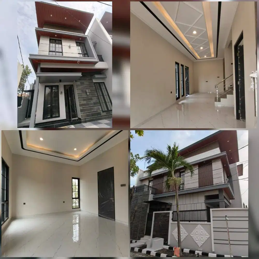 DIJUAL RUMAH BARU GRESS JALAN UTAMA MANYAR JAYA SURABAYA