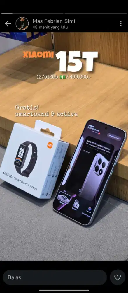 Xiaomi 15T series free smart band 9 Active