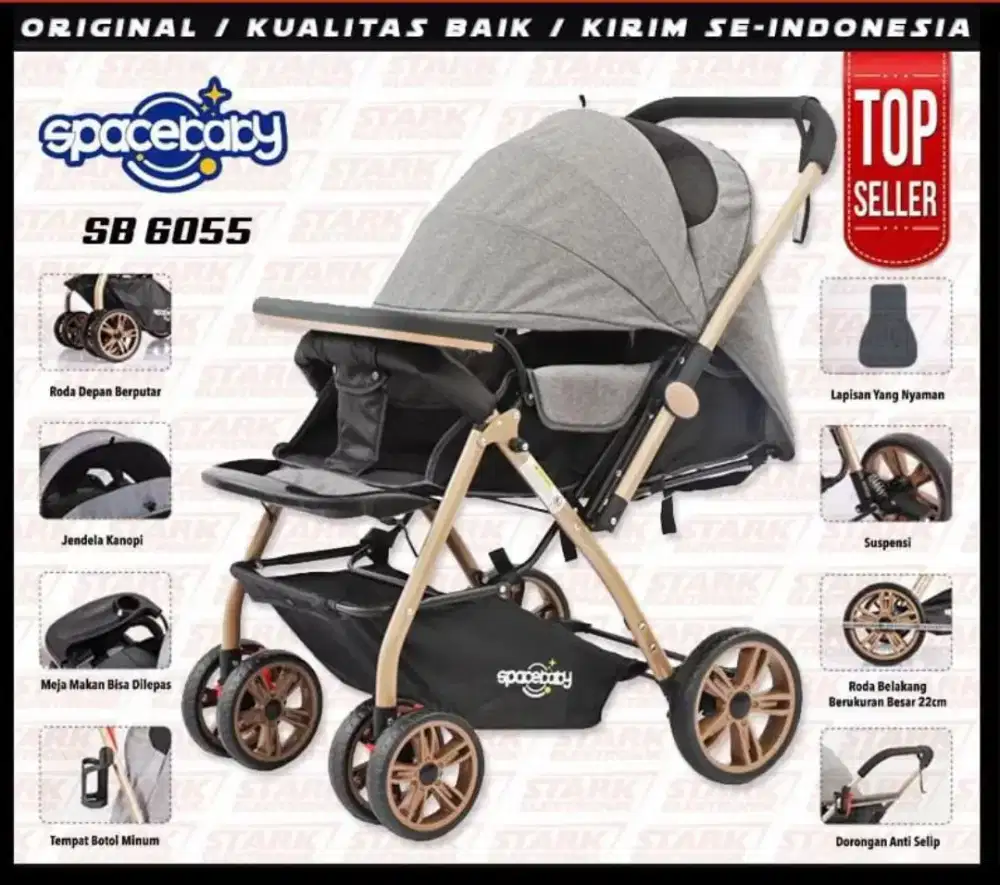 Stroller 2 arah
