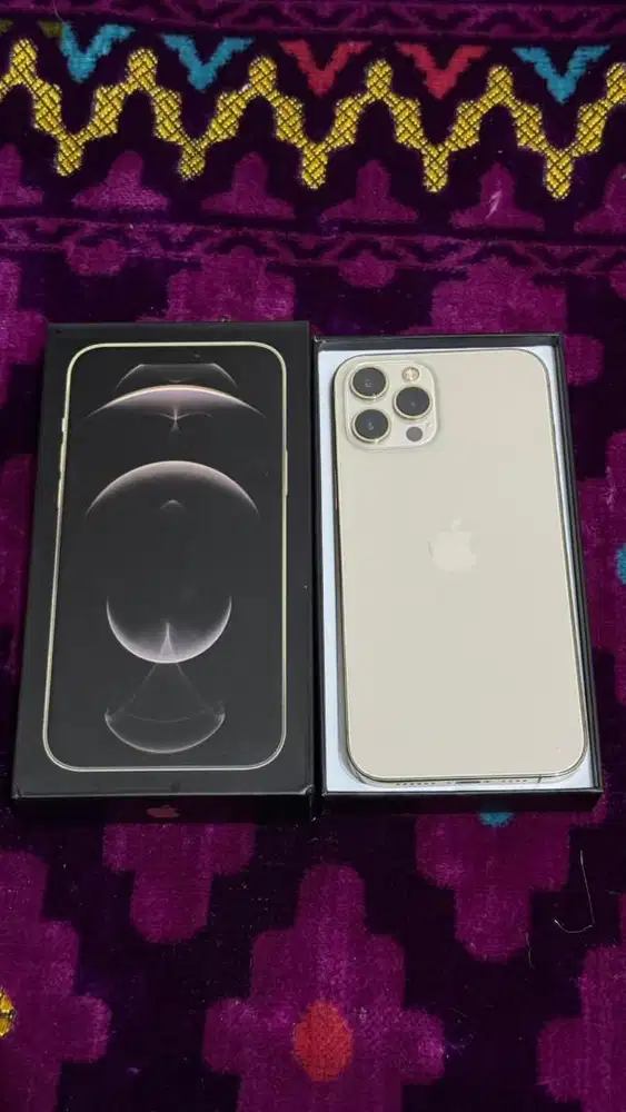 iPhone 12 Pro Max 256 All Operator Warna gold muluss