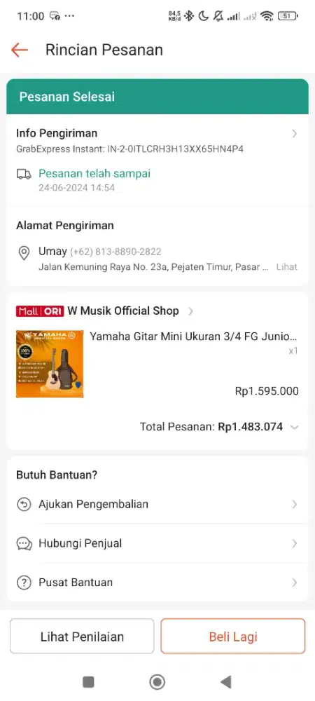 Gitar jr 2 mini junior