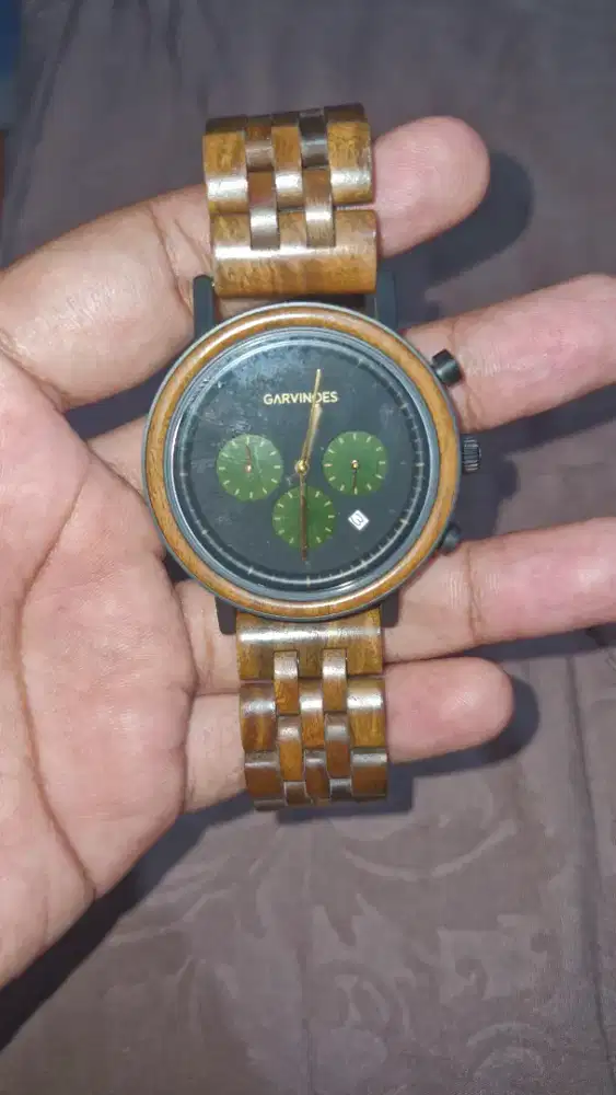 Jam tangan Garvinoes, green chrono