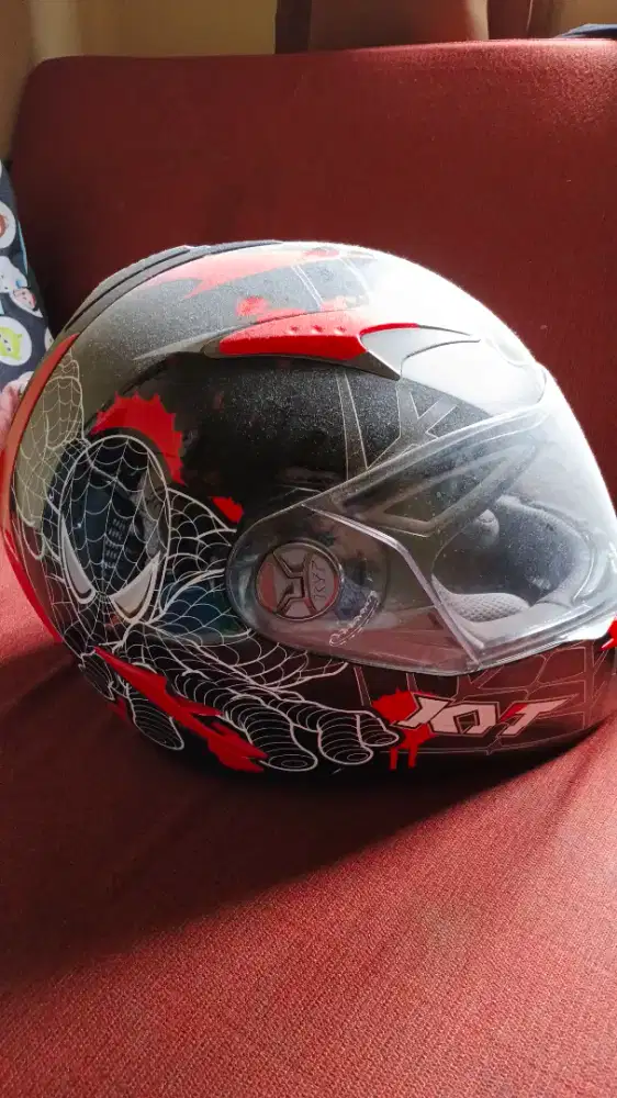 Helm kyt venom full face dobel visor(nego)