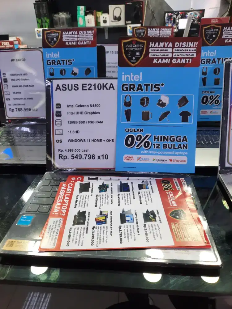 ASUS E210KA-CICILAN MULAI MENGGUNAKAN HOMECREDIT