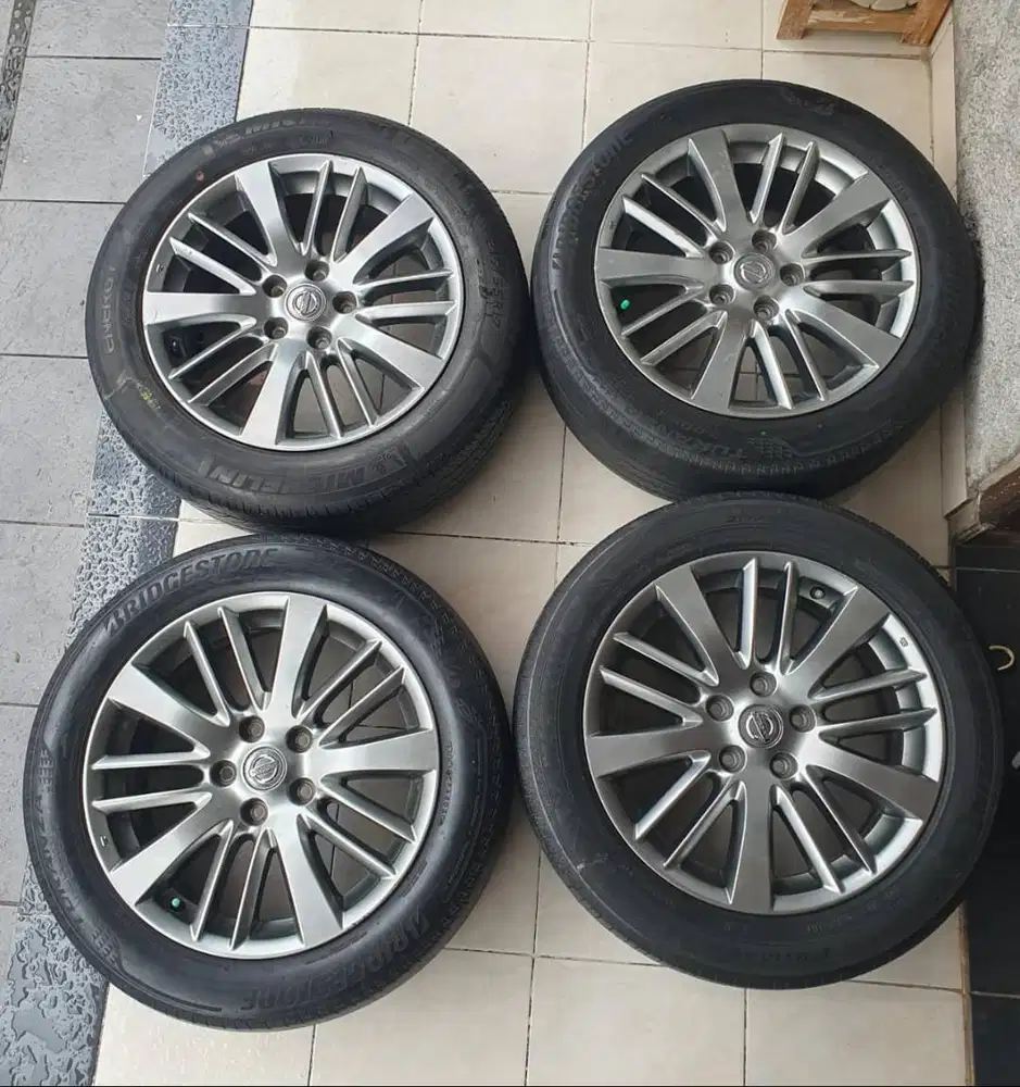 Velg Original Nissan Teana J32 R17 Ban Bridgestone Turanza 2pc NIK 20