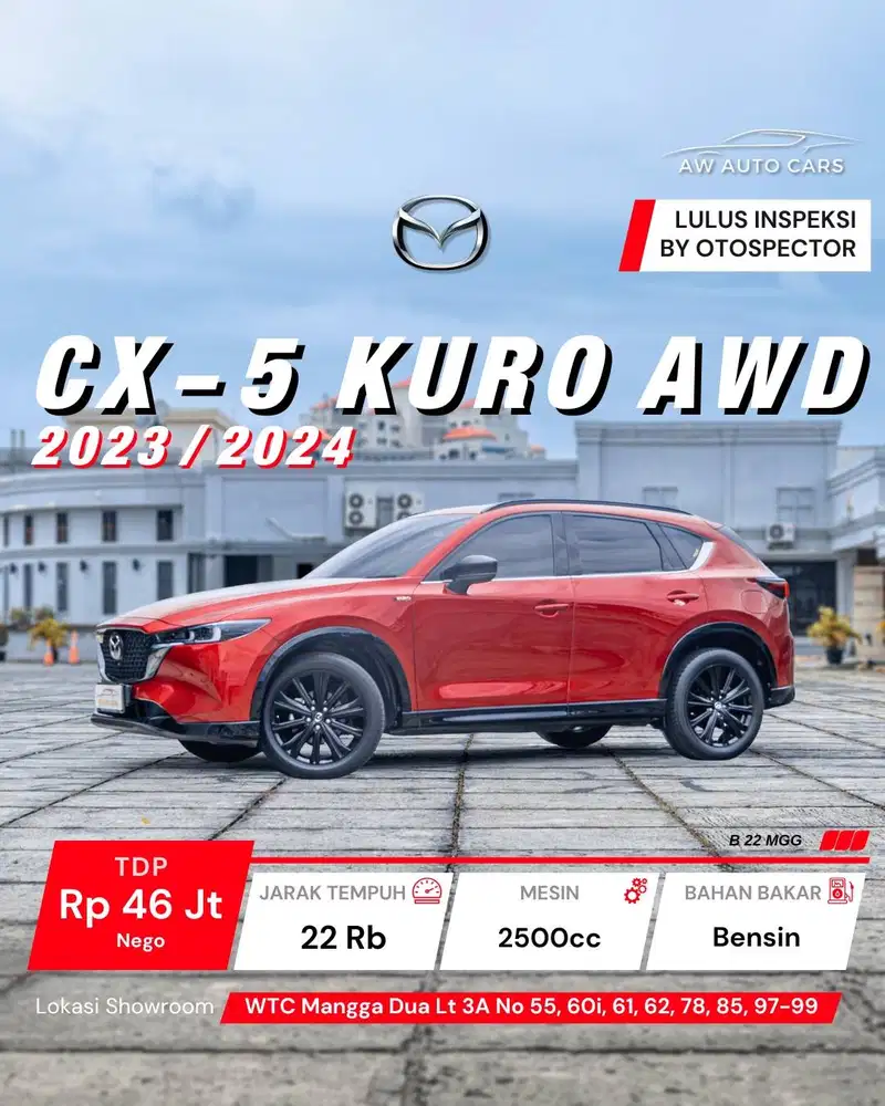 [KURO AWD] Mazda CX-5 Kuro AWD 2024 NIK 2023 CX5 elite 2022