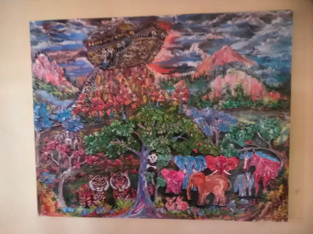 Lukisan Abstrak Imajiner