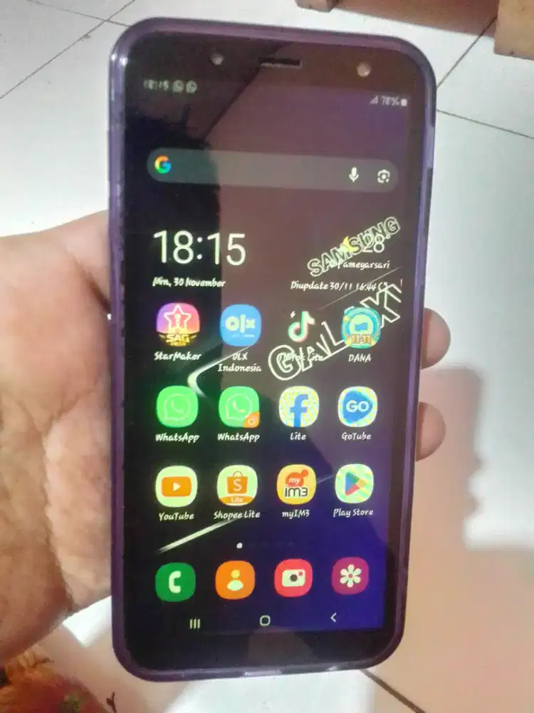 Samsung j6 ram 3/32 4g lte