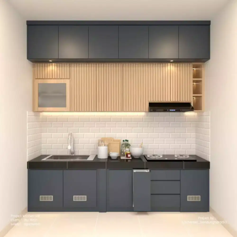 Custom kitchen set lemari pakaian bedroom set livingroom bedrop tv