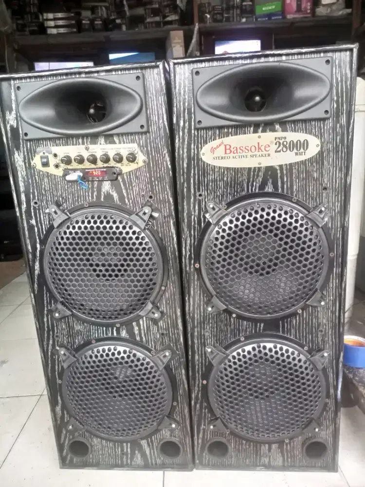 SPEAKER AKTIF BASSOKE 10INCH DOBEL BLUETOOTH