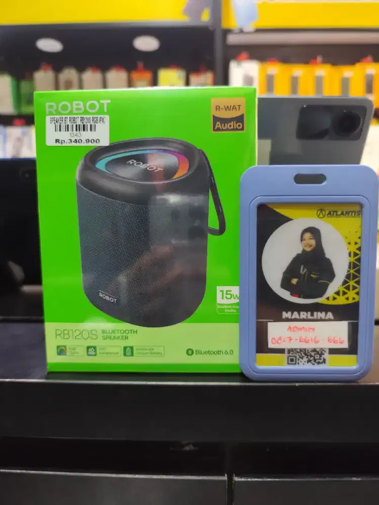 ROBOT BT SPEAKER RB120S RGB IPX7  |  ATLANTIS DAHSYAT