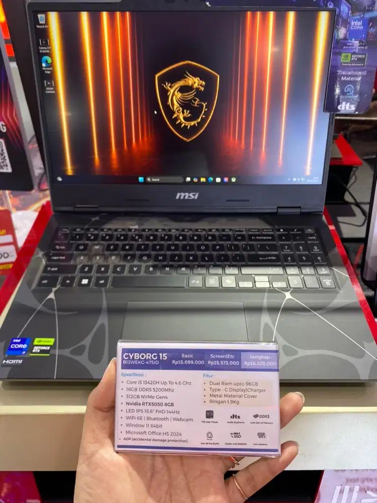MSI CYBORG 15 || KREDIT TANPA CC DP MULAI 0%