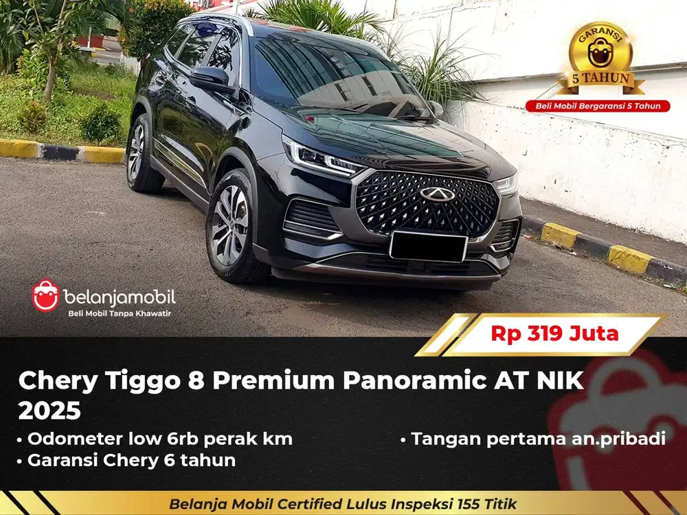 [ GARANSI 5TH ] Chery Tiggo 8 Premium Panoramic AT 2025/2024