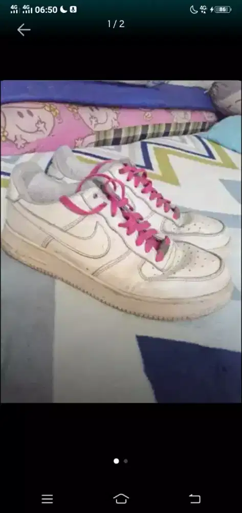 NIKE AIR FORCE 1 WHITE ORI SIZE 41