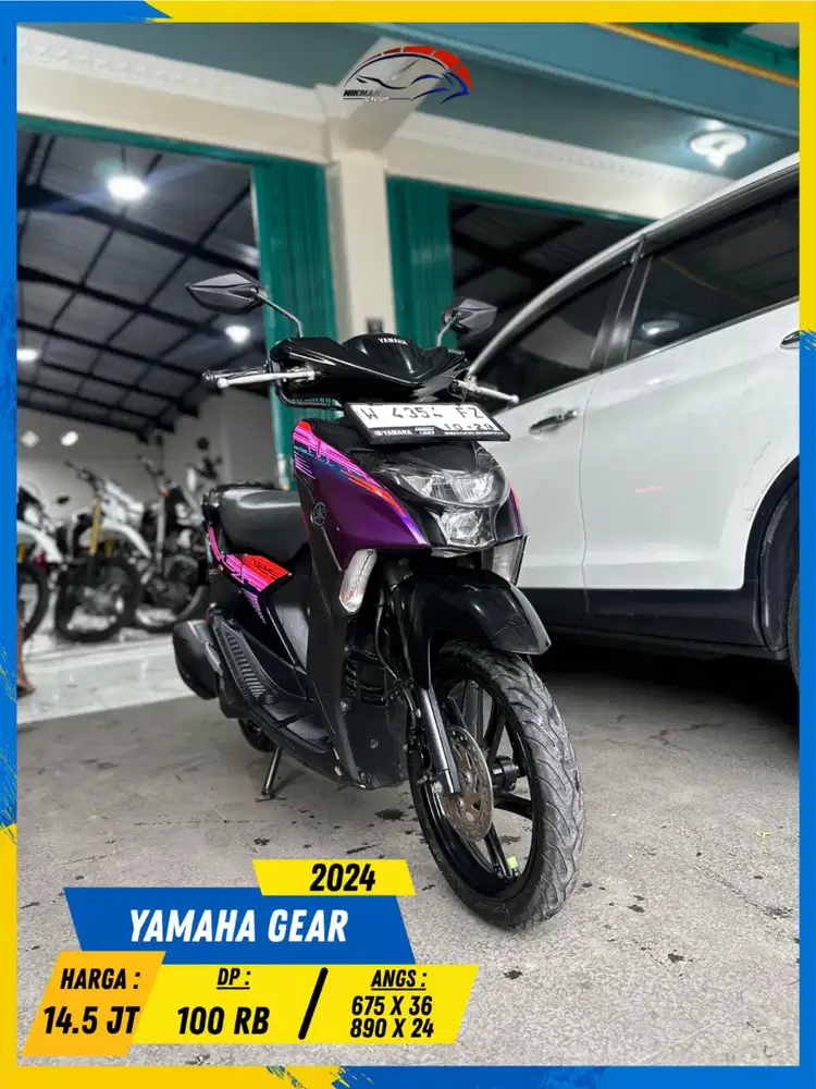 YAMAHA GEAR 2024 PLAT W MURAH CIAMIK BOSKUU HIKMAH MOTOR KEPUH MALANG