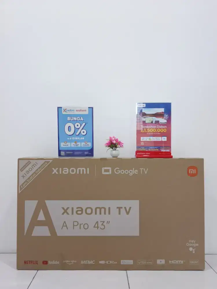 PROMO AKHIR TAHUN XIOMI GOOGLE TV43 inch A PRO UHD QLED CASHBACK 1JT