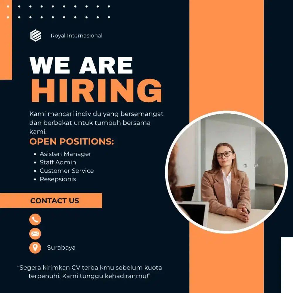 Info lowongan pekerjaan terbaru cek link bio