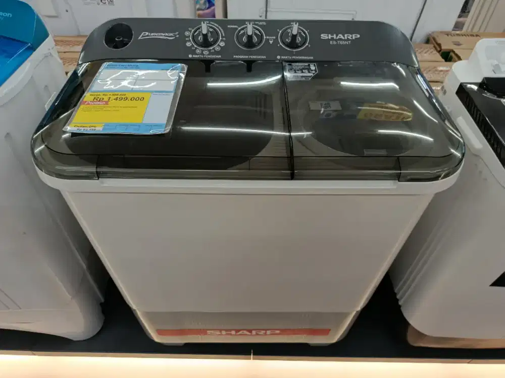 Mesin Cuci 2 Tabung Sharp 6 KG Cicilan Tanpa DP Bunga 0%