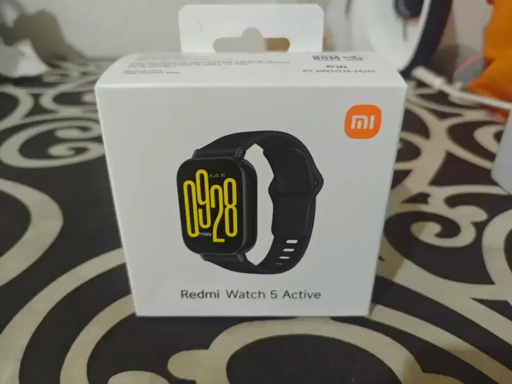 WTS REDMI WATCH 5 ACTIVE MIDNIGHT BLACK KONDISI BARU (SEGEL)