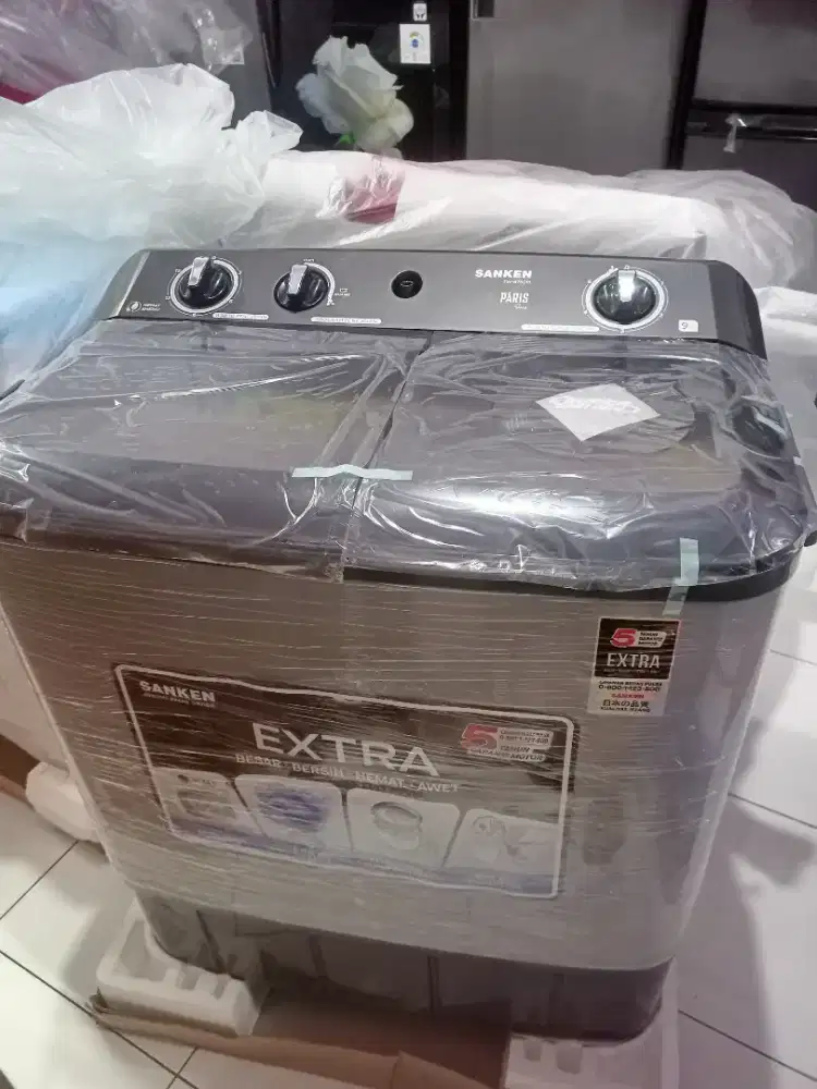 Mesin cuci sanken 2 tabung 9kg