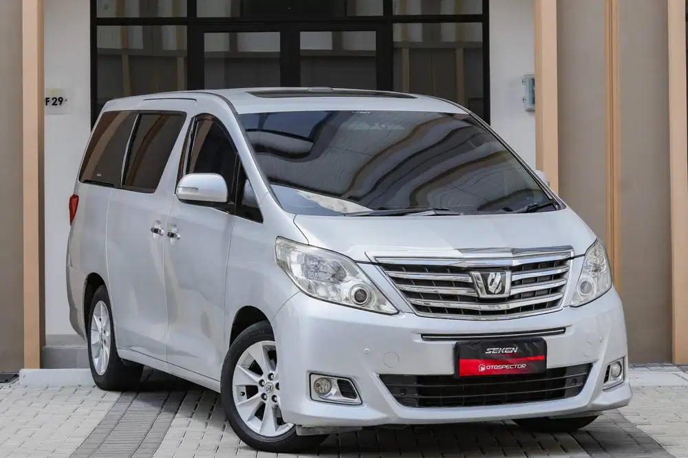 Toyota Alphard 2.4G 2.4 G Sunroof Moonroof AT Matic 2012 Silver