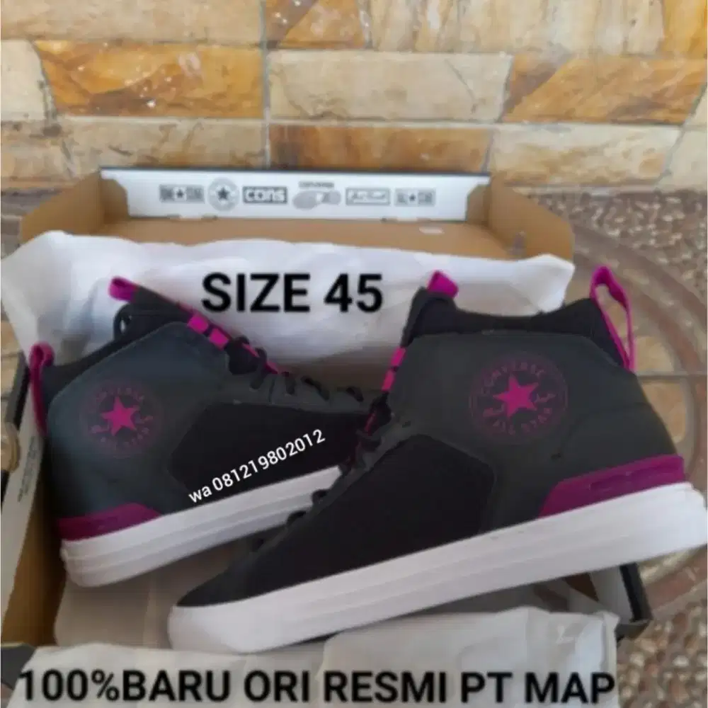 100%br SIZE 45 ORISINIL CONVERSE MID RESMI PT MAP
