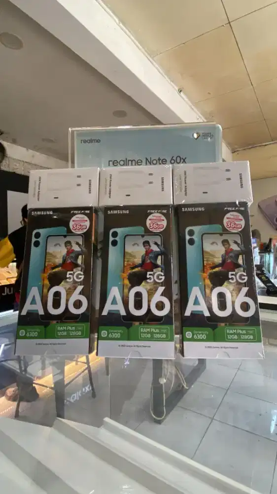 Redy Samsung galaxy A06 5G 6/128 NEW Garansi resmi 1thn