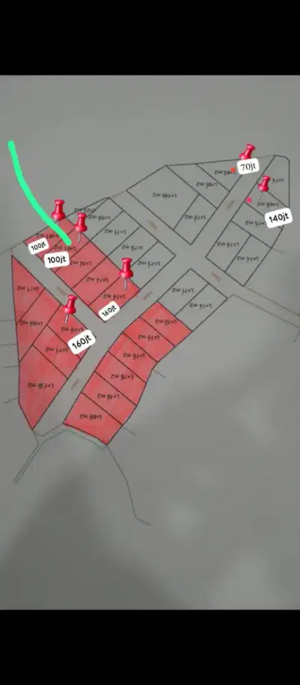 Tanah kavling murah Deket pasar meteseh di Tembalang