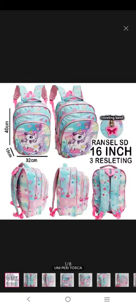 Tas sekolah anak cewe