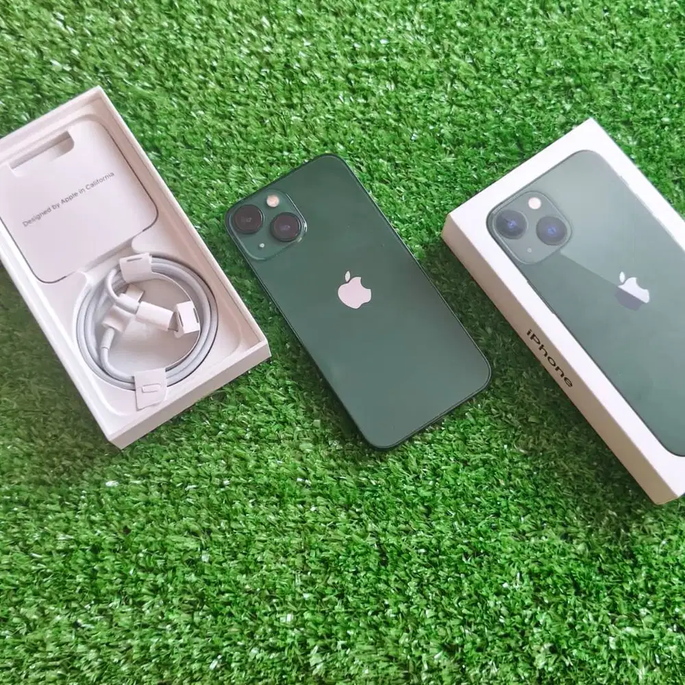 iphone 13 Mini 128GB Green BH 86% Fullset Ori Ex Inter