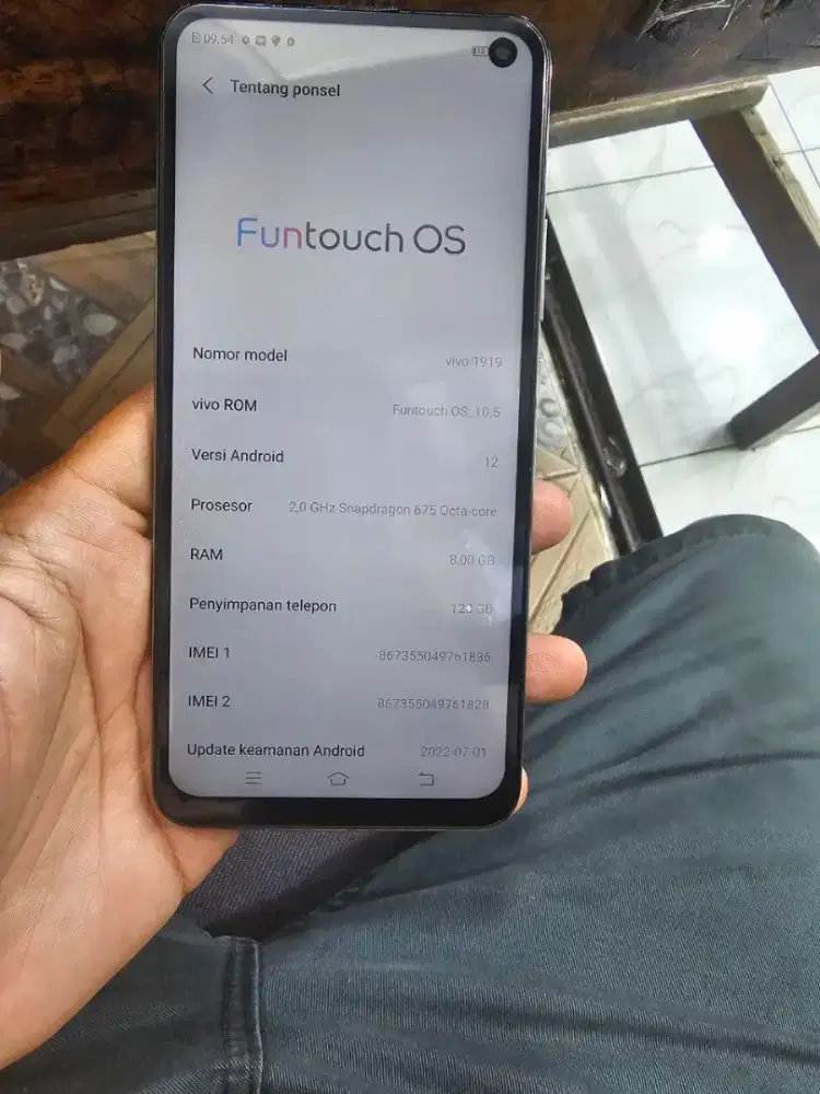 Vivo V19 8/128 resmi lcd gantian TPI Msih bgus normal lncar BS TT