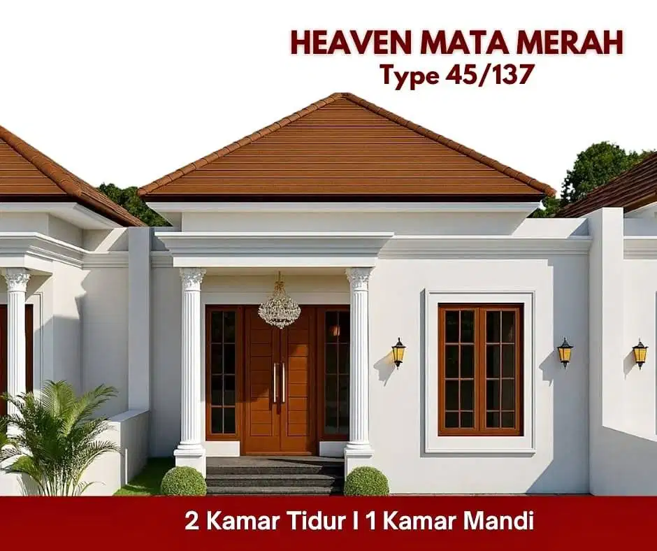 DIJUAL RUMAH TYPE 45 PALEMBANG 2KT/1KM