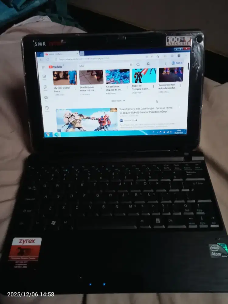 notbook zyrex mulus normal