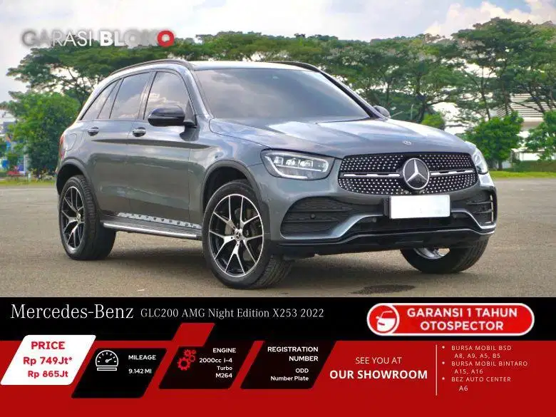Mercedes Benz GLC200 AMG Facelift Night Edition X253 2022